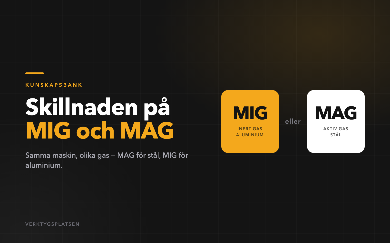 MIG eller MAG – inert gas för aluminium mot aktiv gas för stål