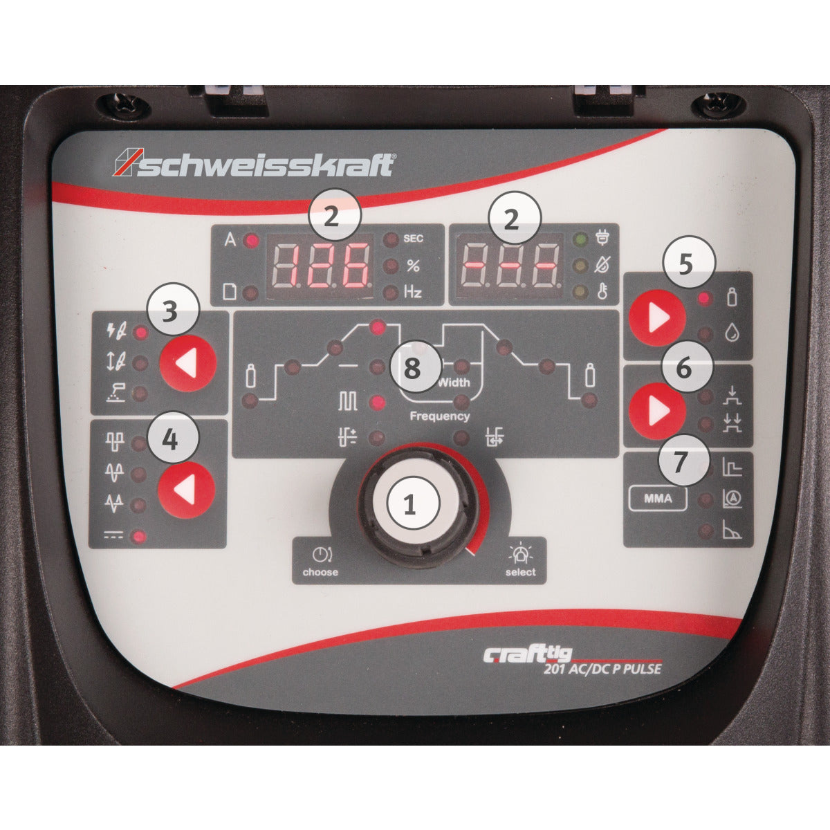 CRAFT-TIG 201 AC/DC P PULSE Set 2 Bärbar TIG AC/DC-inverter | Schweisskraft