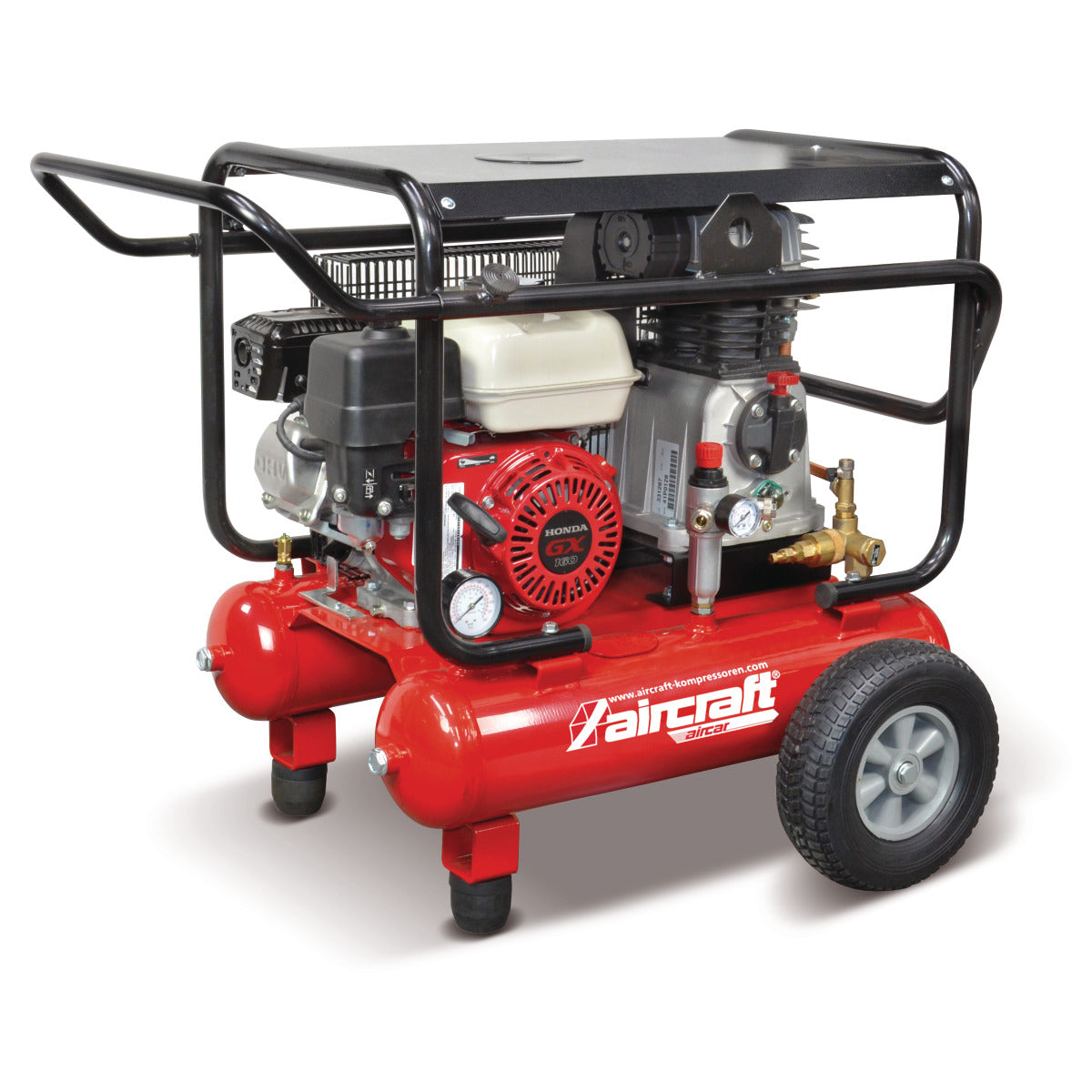 Mobil kolvkompressor med bensinmotor AIRCAR-BAU 500/20 B PRO | Aircraft