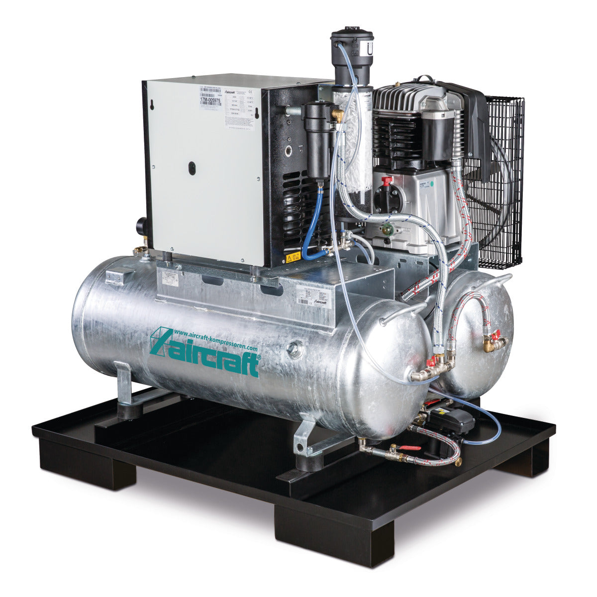 Stationär kolvkompressor AIRPROFI DUO 703 / 2×100 / 10 KK
