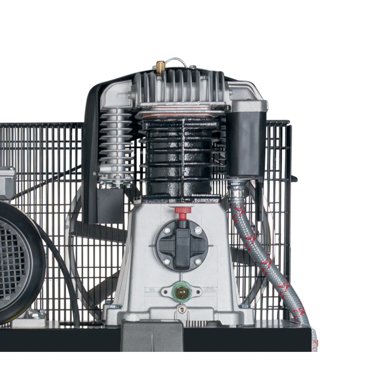 Stationär kolvkompressor med kylkompressor, finfilter, kondensatbehandlare för olje-vattenseparation och automatisk ångfälla AIRPROFI 703/270/10 VKK
