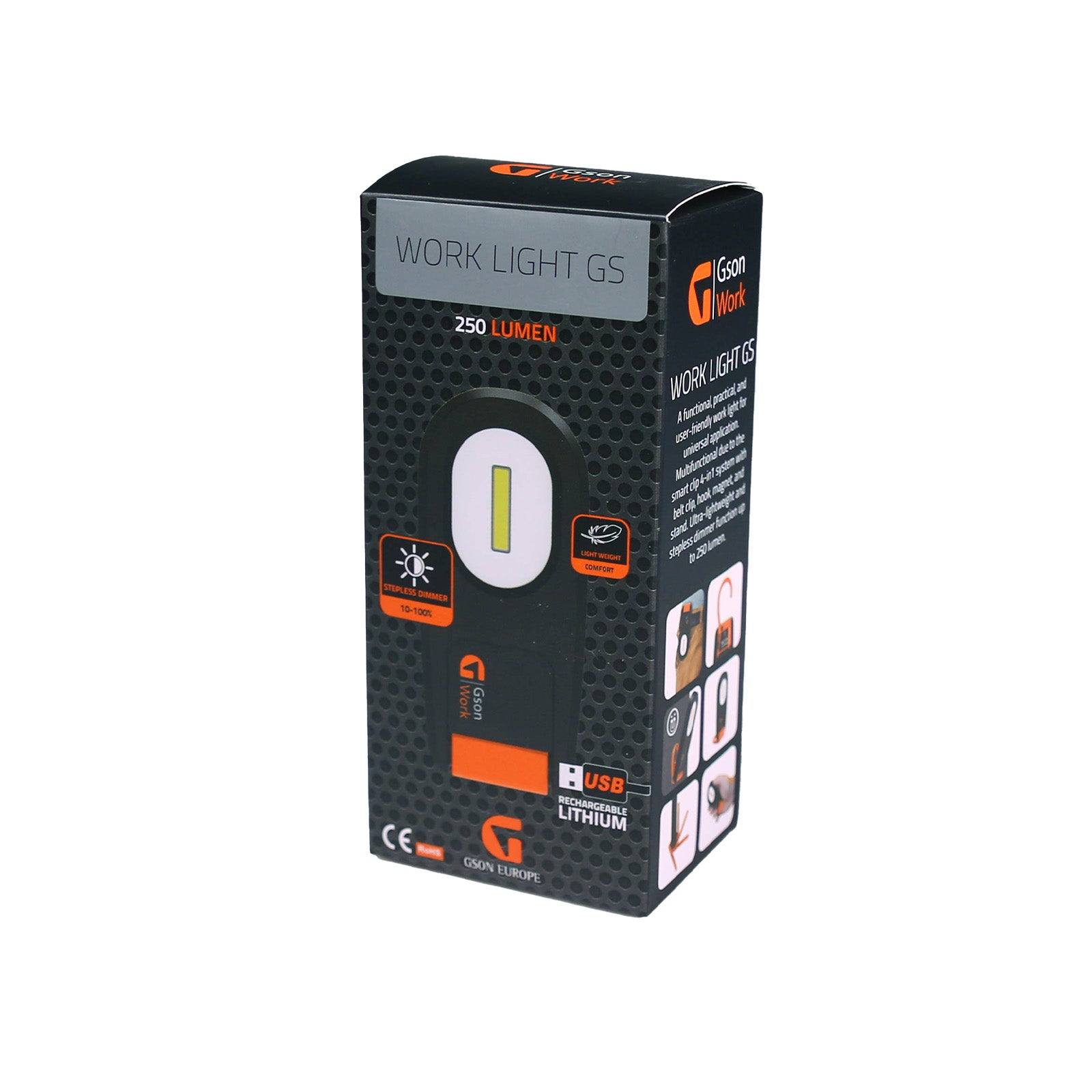 Arbetslampa GS 250 lumen