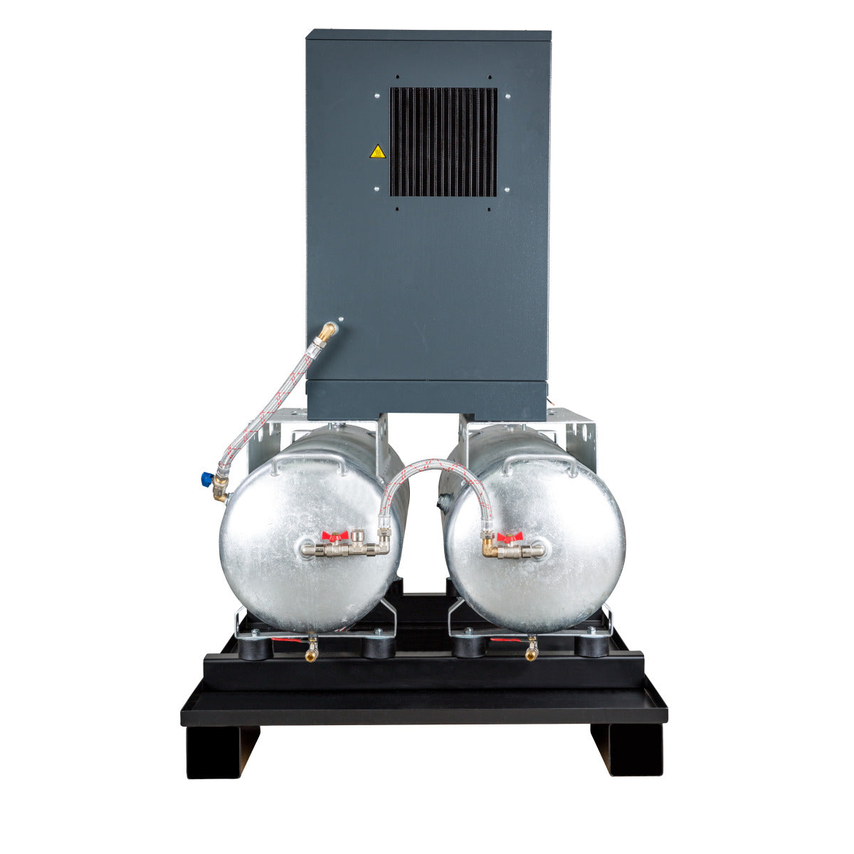 Skruvkompressor med ribbad remdrift på 2 x 100 l behållare A-DUO-MICRO SE 4.0-10 2x100