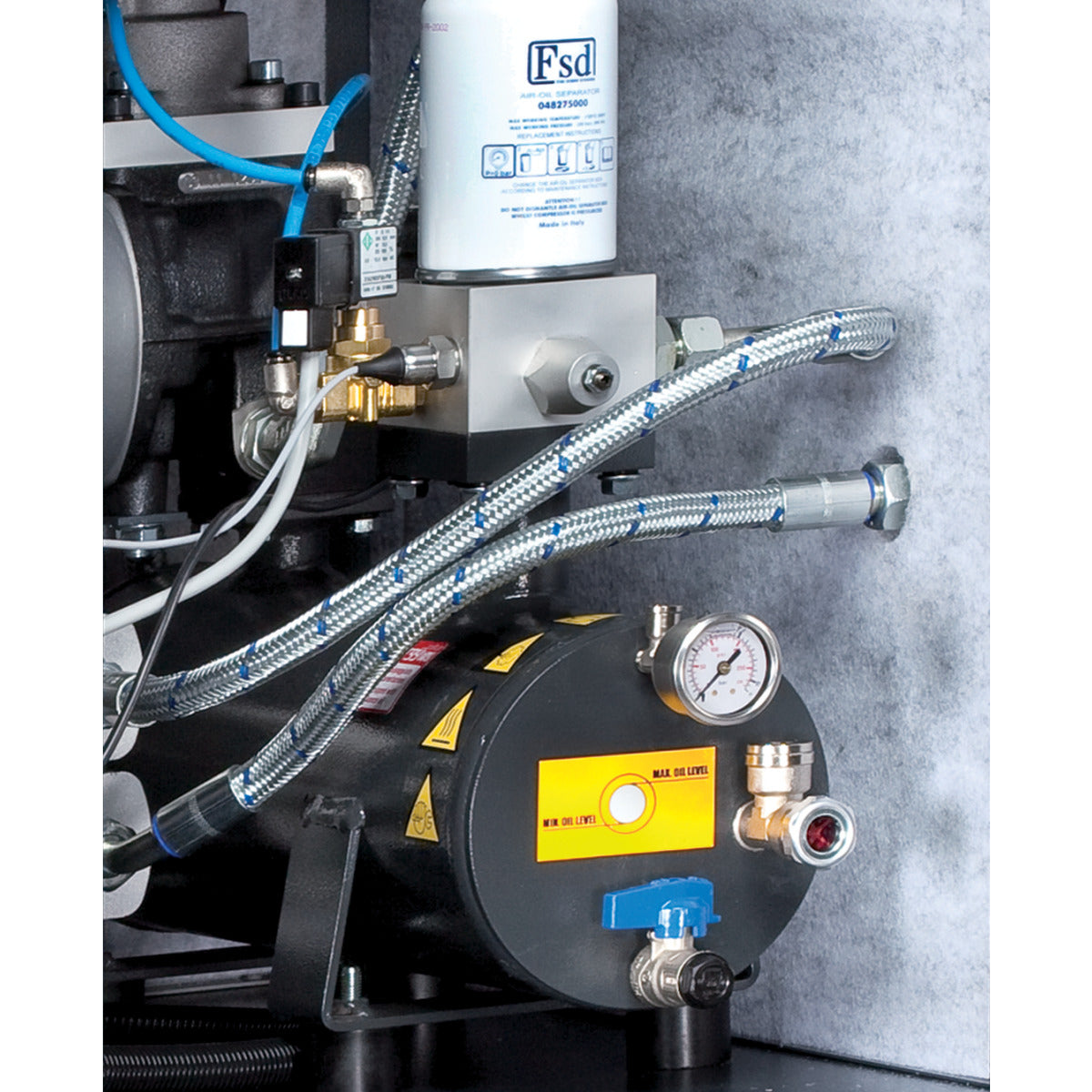 Skruvkompressor med ribbad remdrift (golvmontering) A-PLUS 15-10