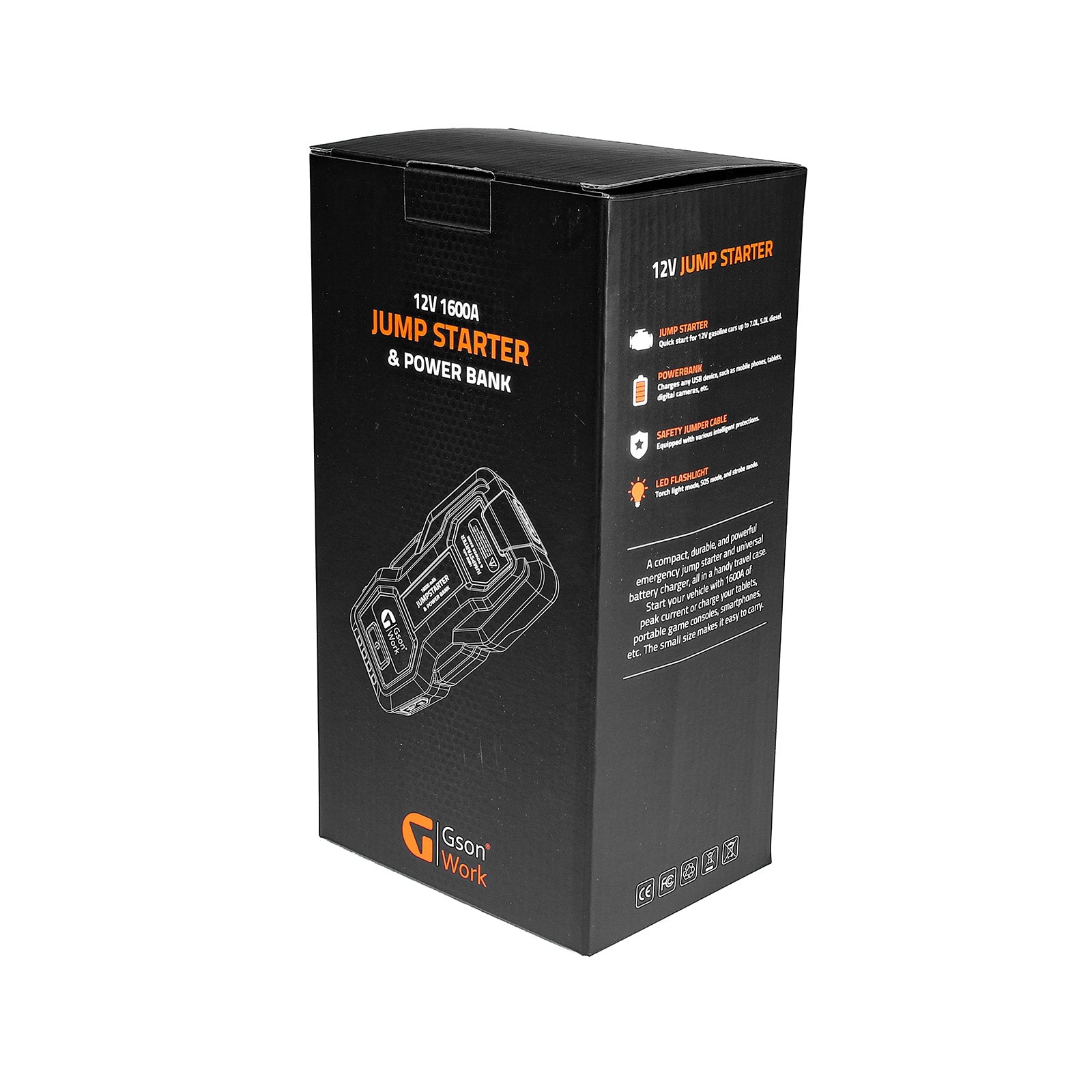 Starthjälp & Powerbank 16000 mAh | GSON