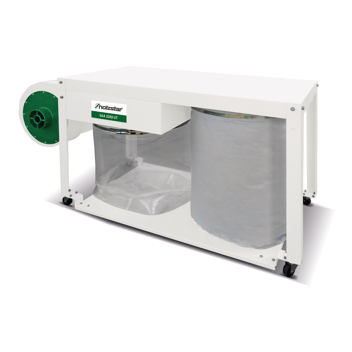 Spånsug SAA 2203 UT – Platsbesparande lågbyggd spånsug 400 V