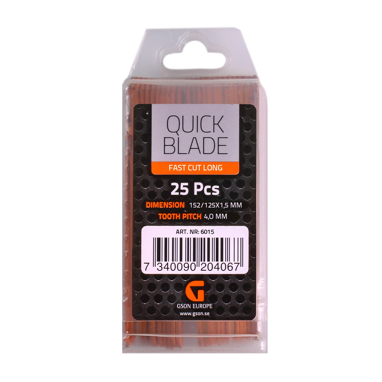 Sticksågsblad snabbsågning lång 152 mm, 25 st | GSON