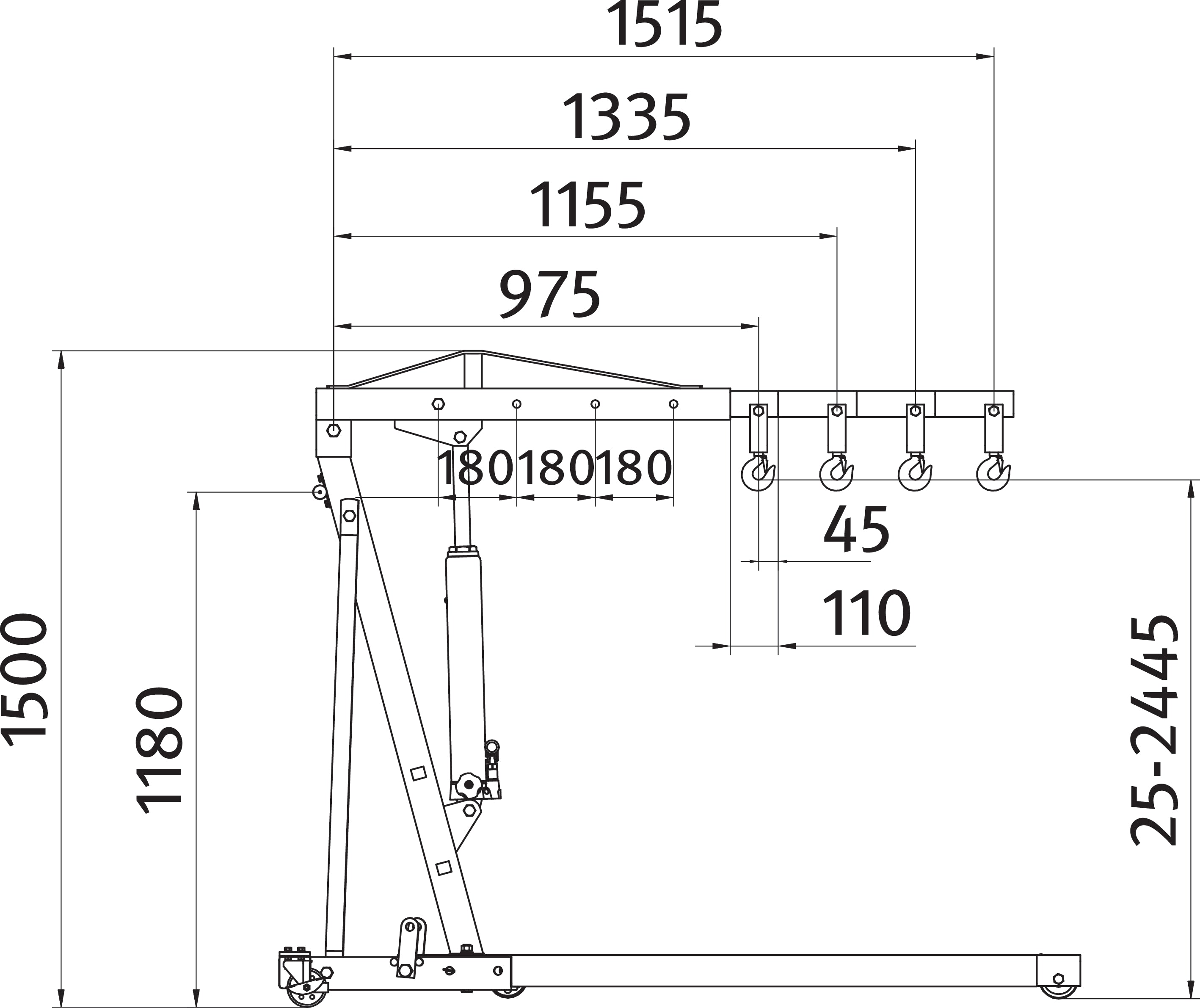 Verkstadskran WK 2002 LP