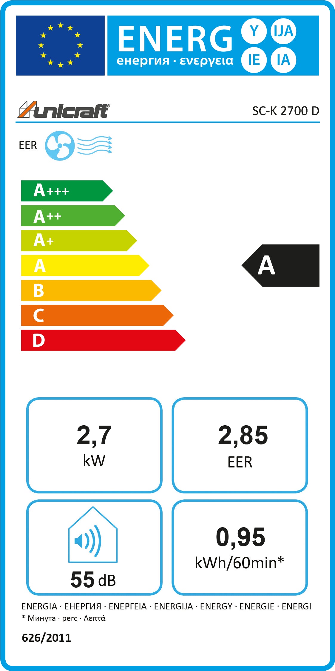 Luftkonditionering (AC) – mobil industriell punktkylning – SC-K 2700 D