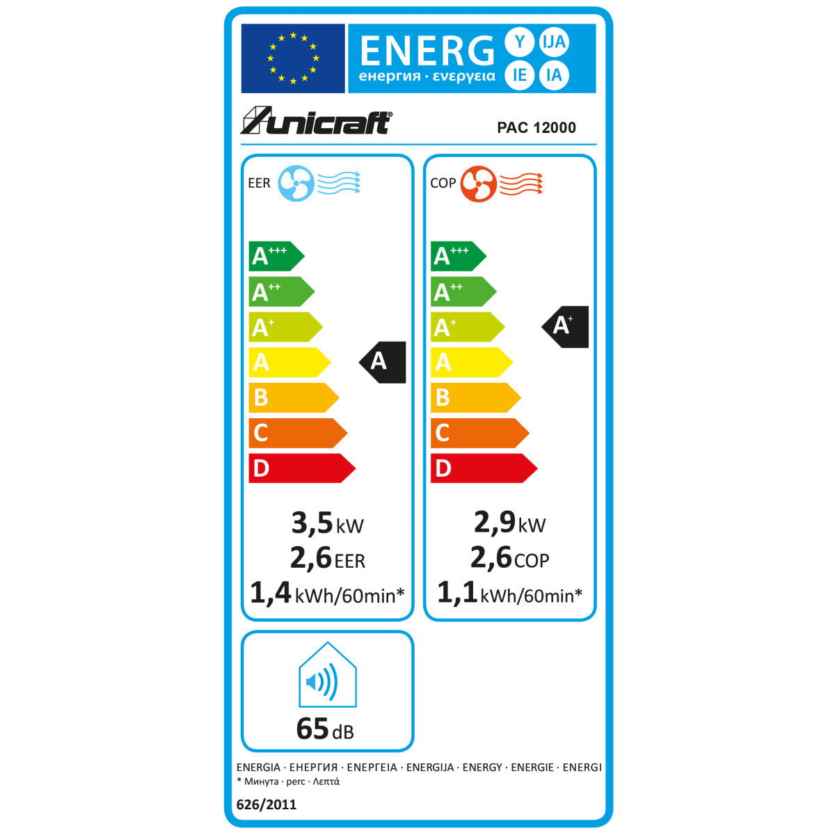 Luftkonditionering PAC 12000 H | Unicraft