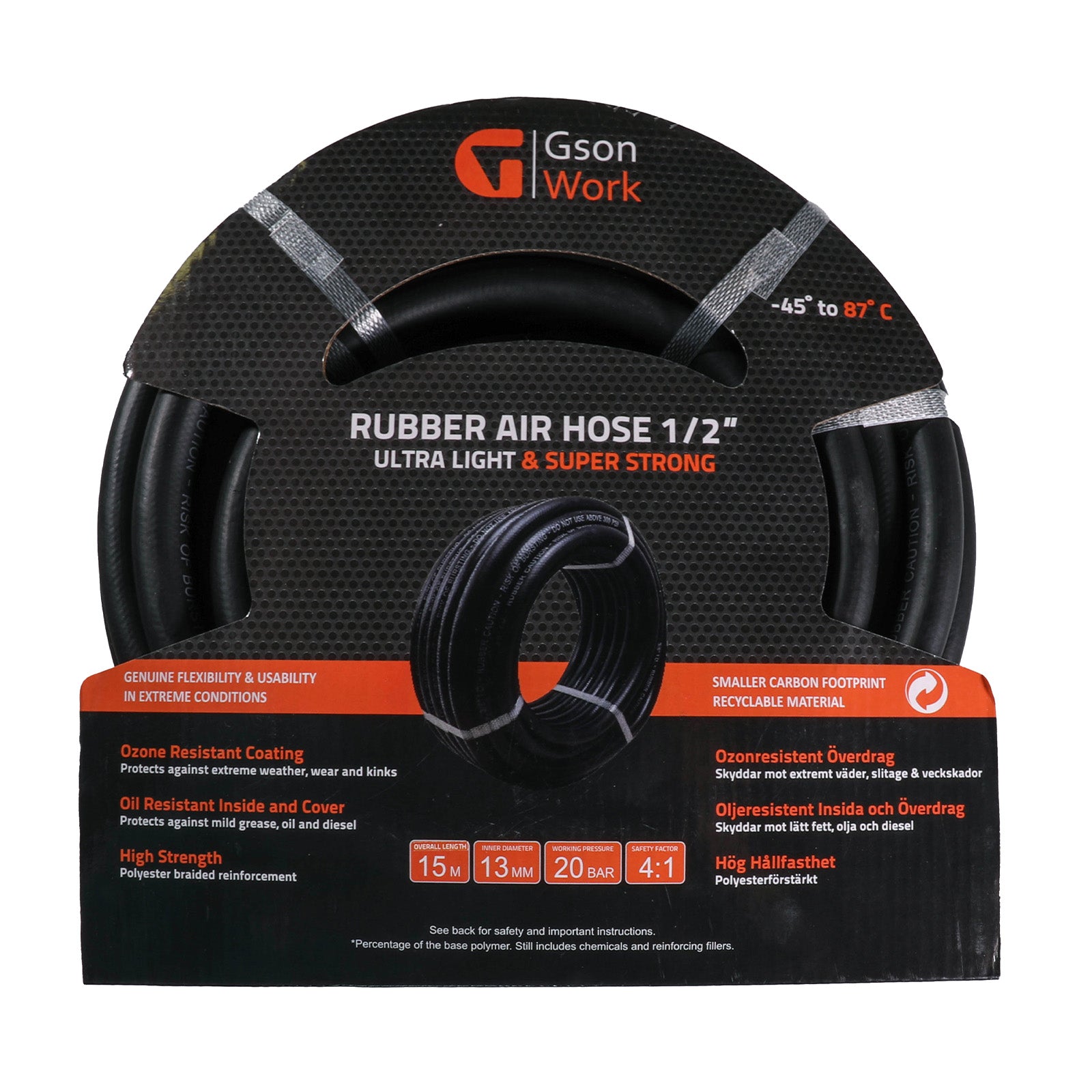 Gummiluftslang 1/2″ 15 m | GSON