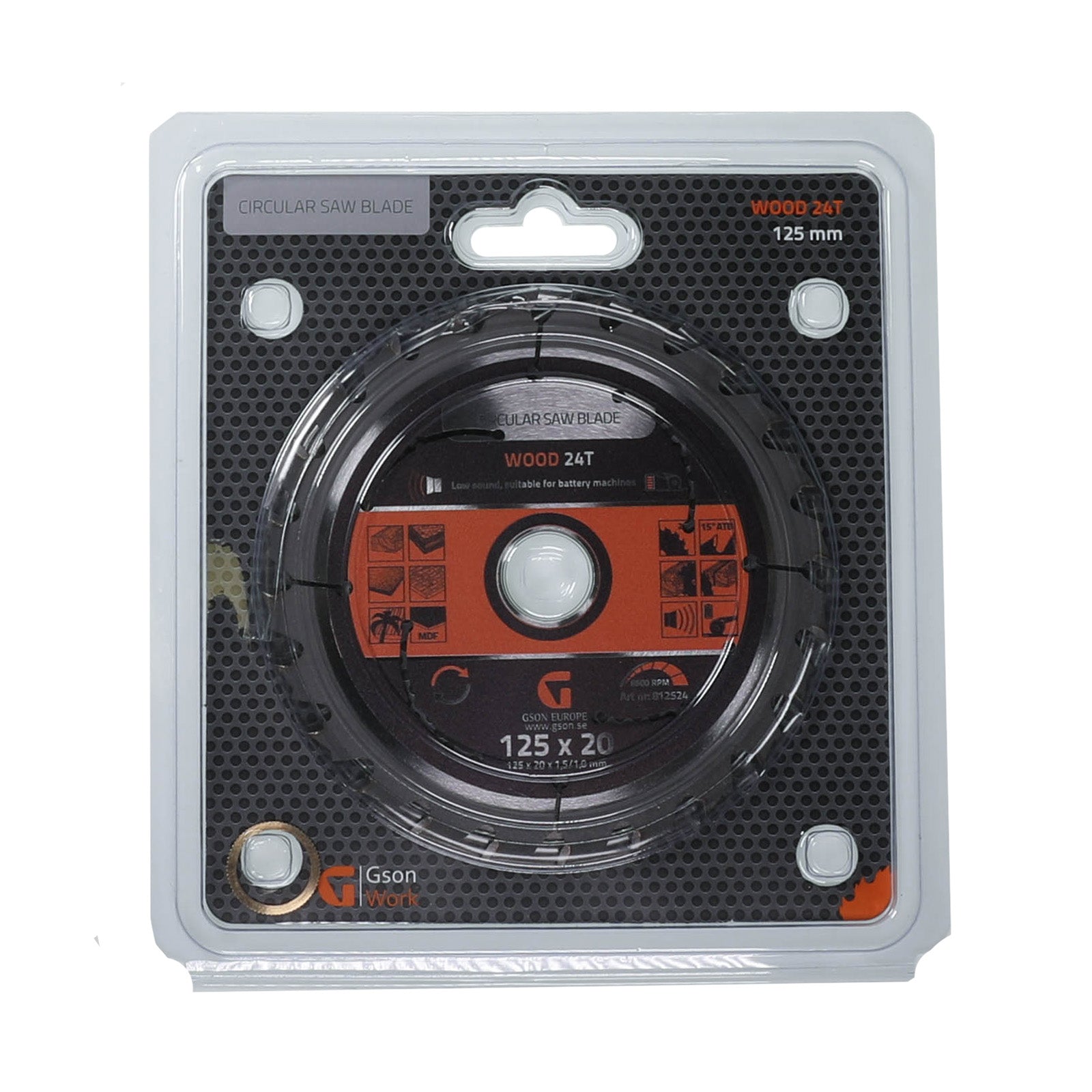 Cirkelsågklinga Trä 48T 165x20x15/10 mm | GSON