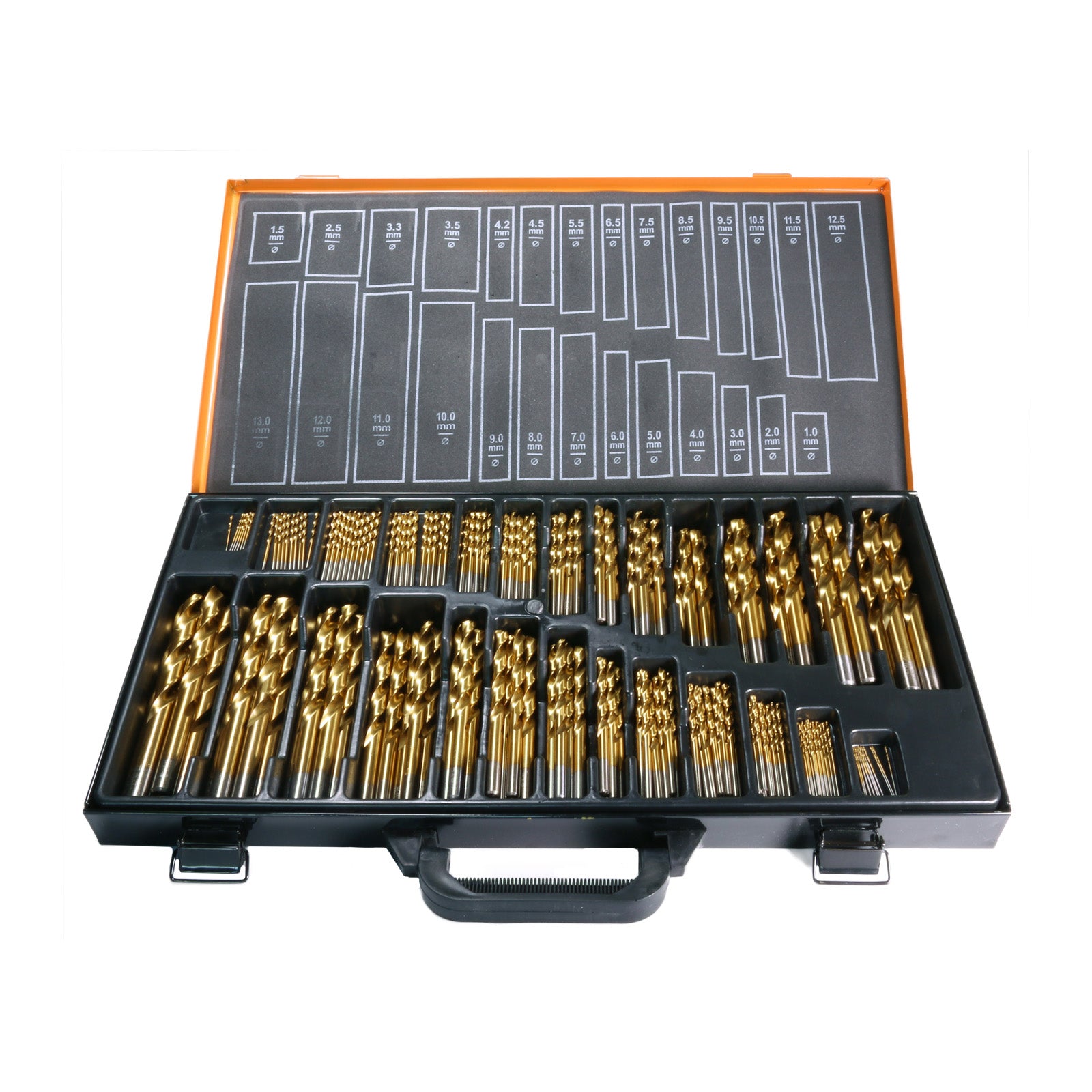 HSS-G TiN Borrsats 1–13 mm 220 delar