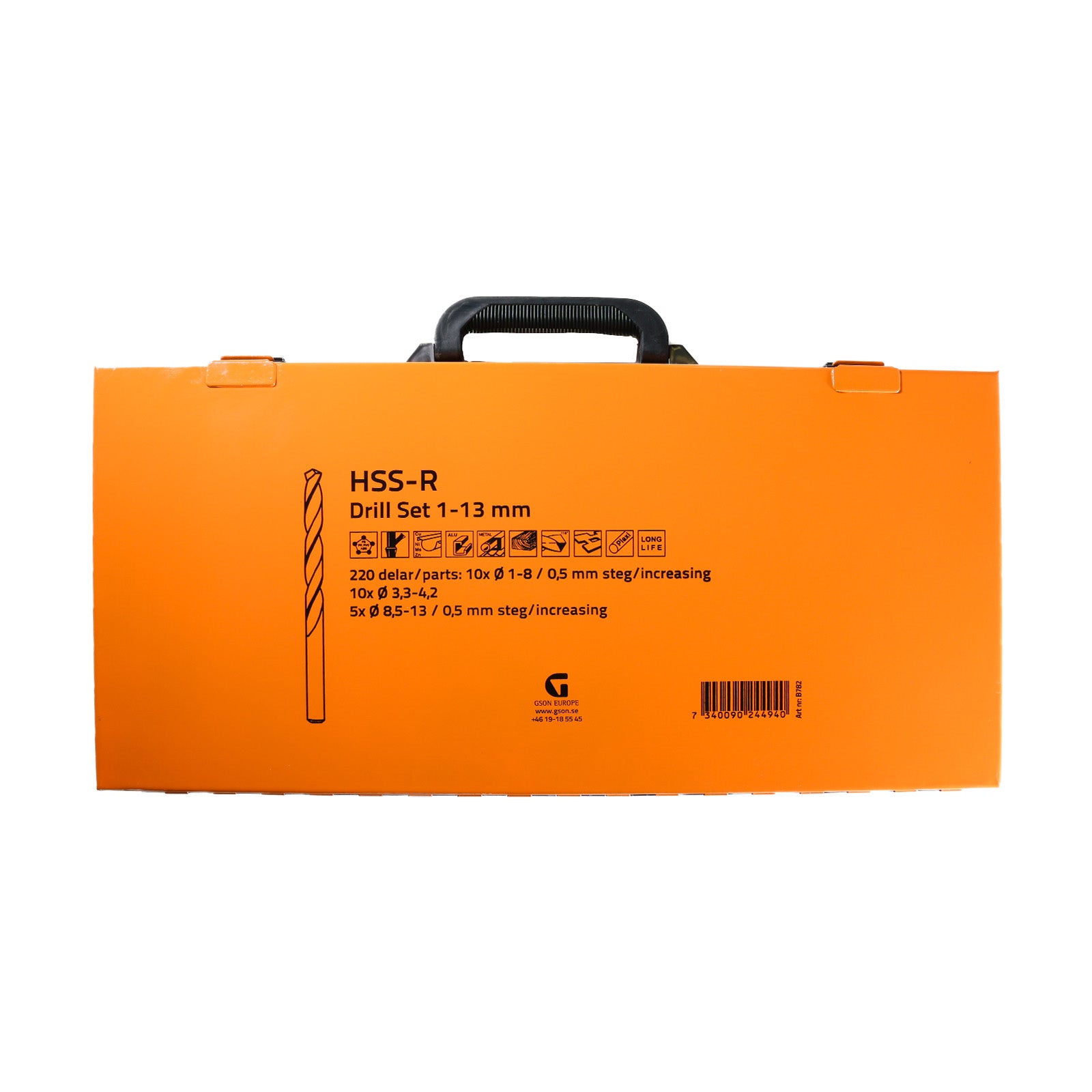 HSS-R Borrsats 1–13 mm 220 delar | GSON