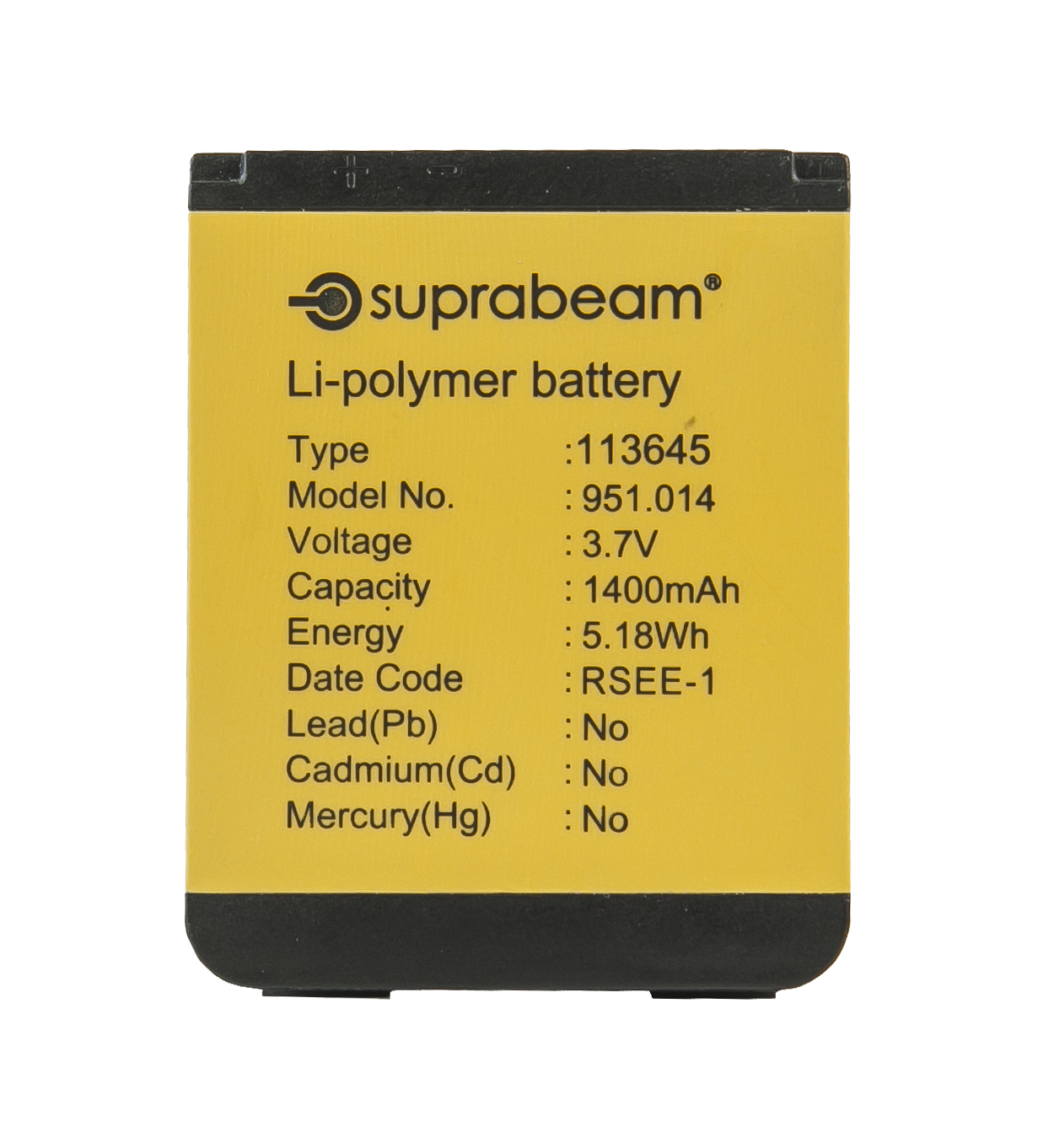 BATTERI 113645 1400 MAH