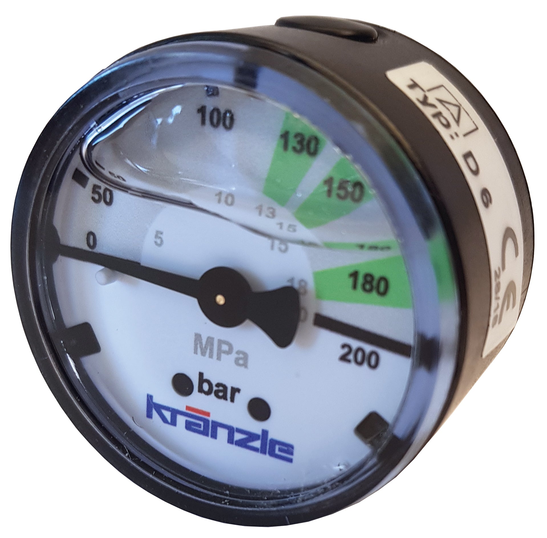 MANOMETER 1/8" 250BAR 40MM BAK