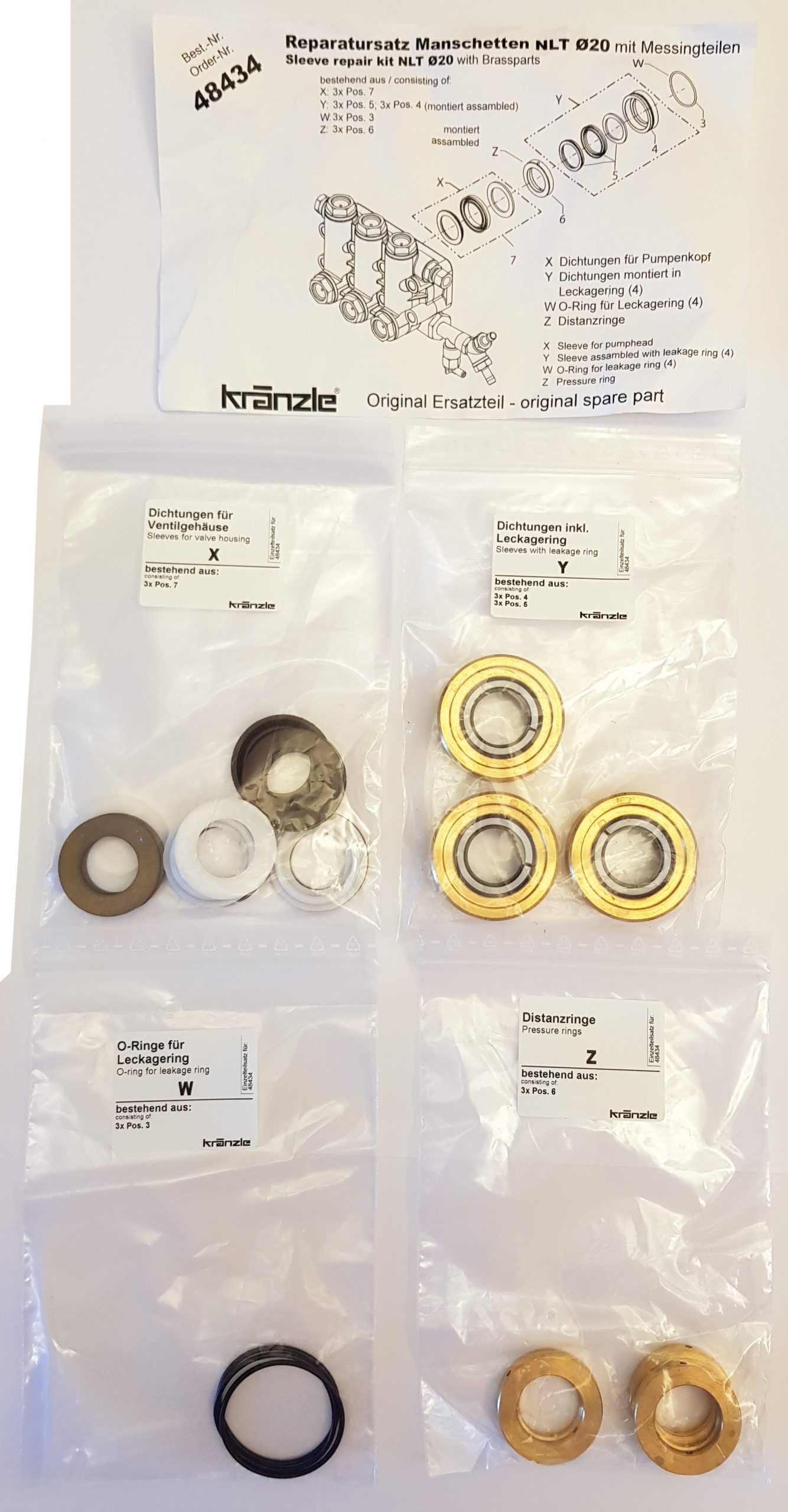 MANSCHETTSATS NLT 20MM KOLV