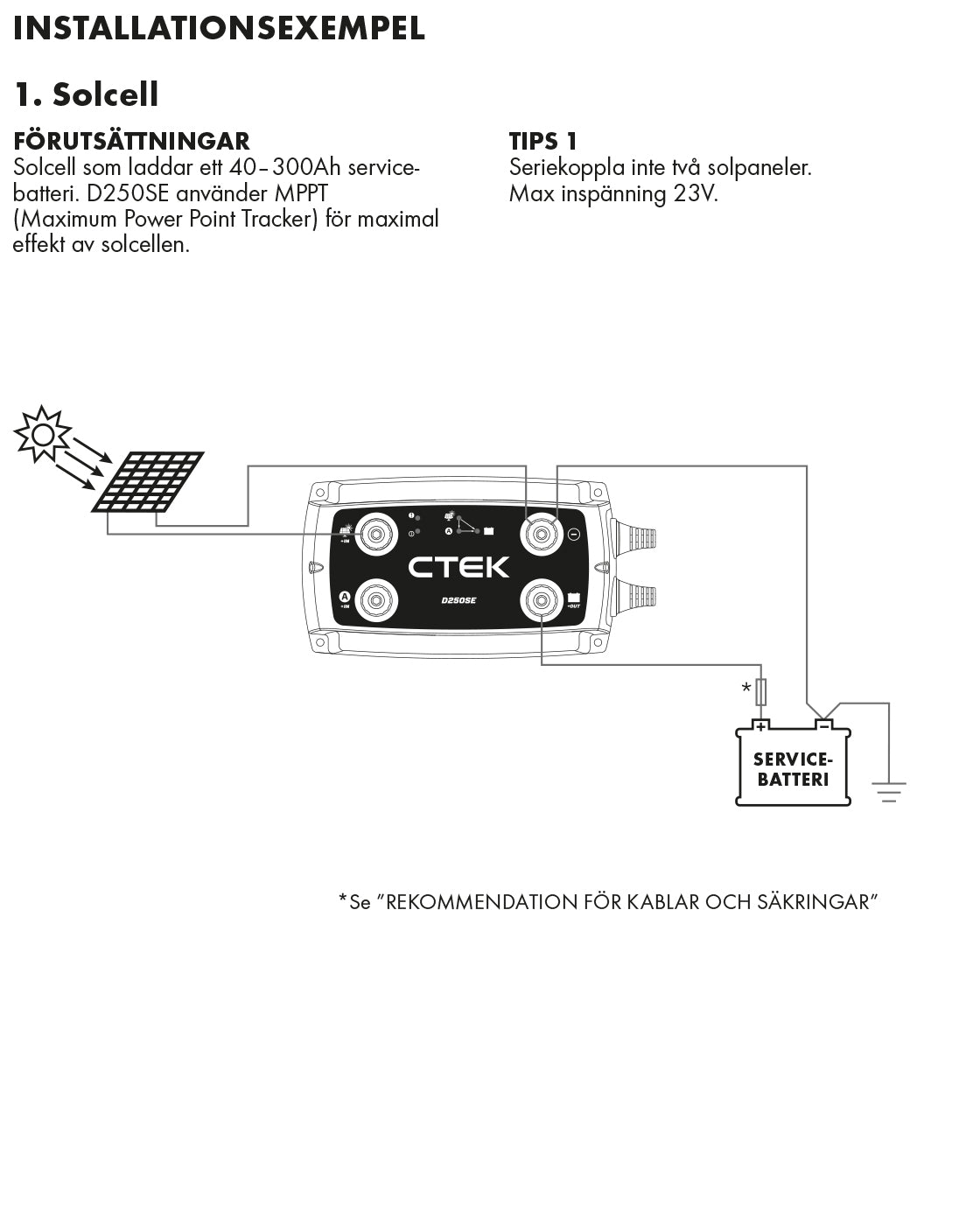 BATTERILADDARE CTEK D250SE