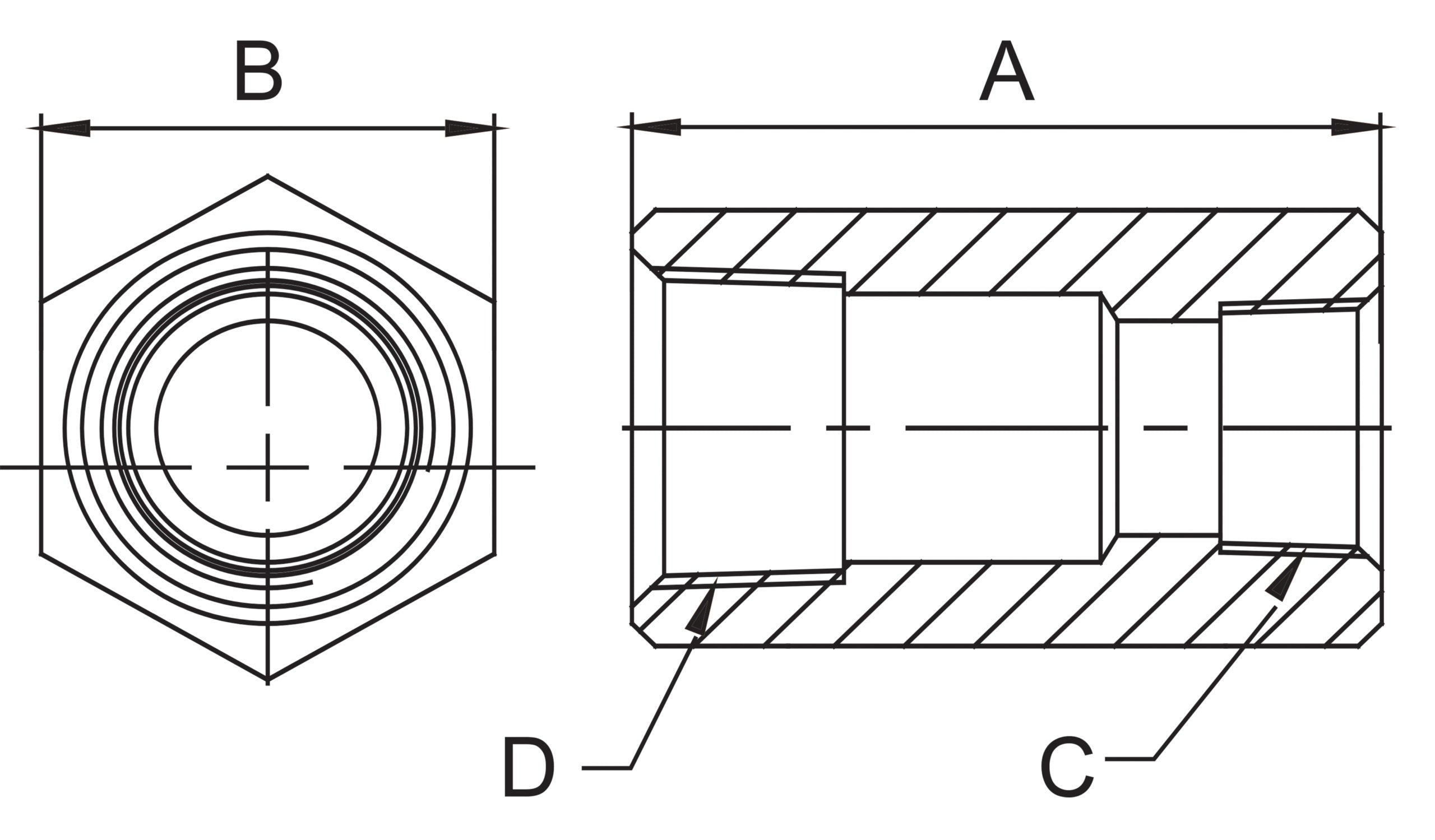 KOPPLING 1/4" - 3/8"