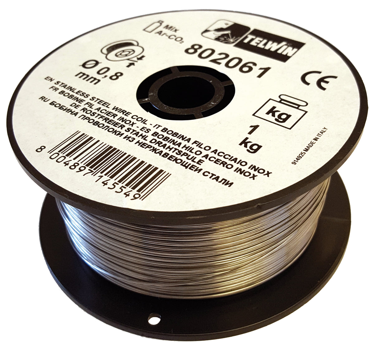 SVETSTRÅD ROSTFRITT 0,8 MM 1KG
