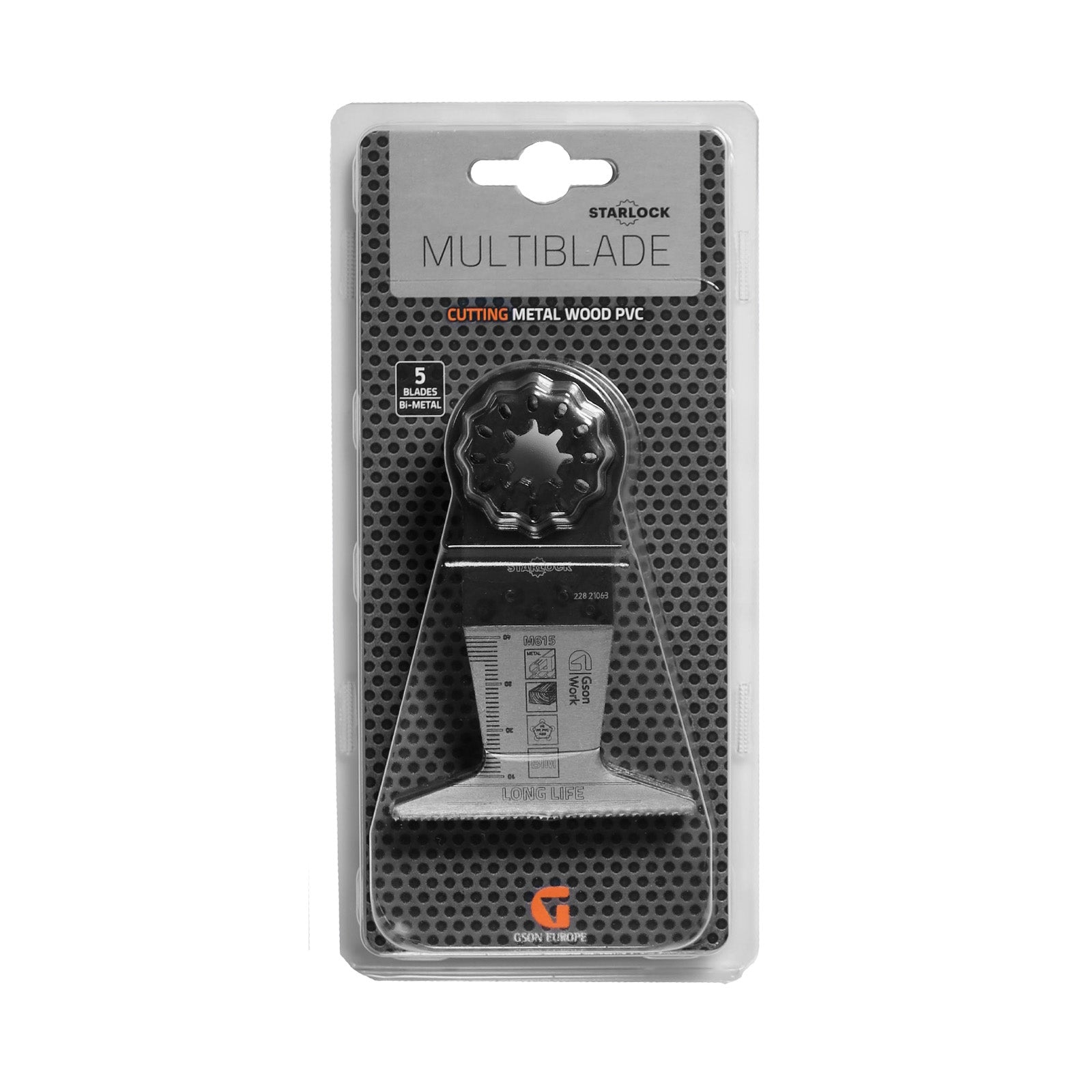 Multisågblad Starlock bi-metall skränkt tandning 65 × 42 mm, 5 st | GSON