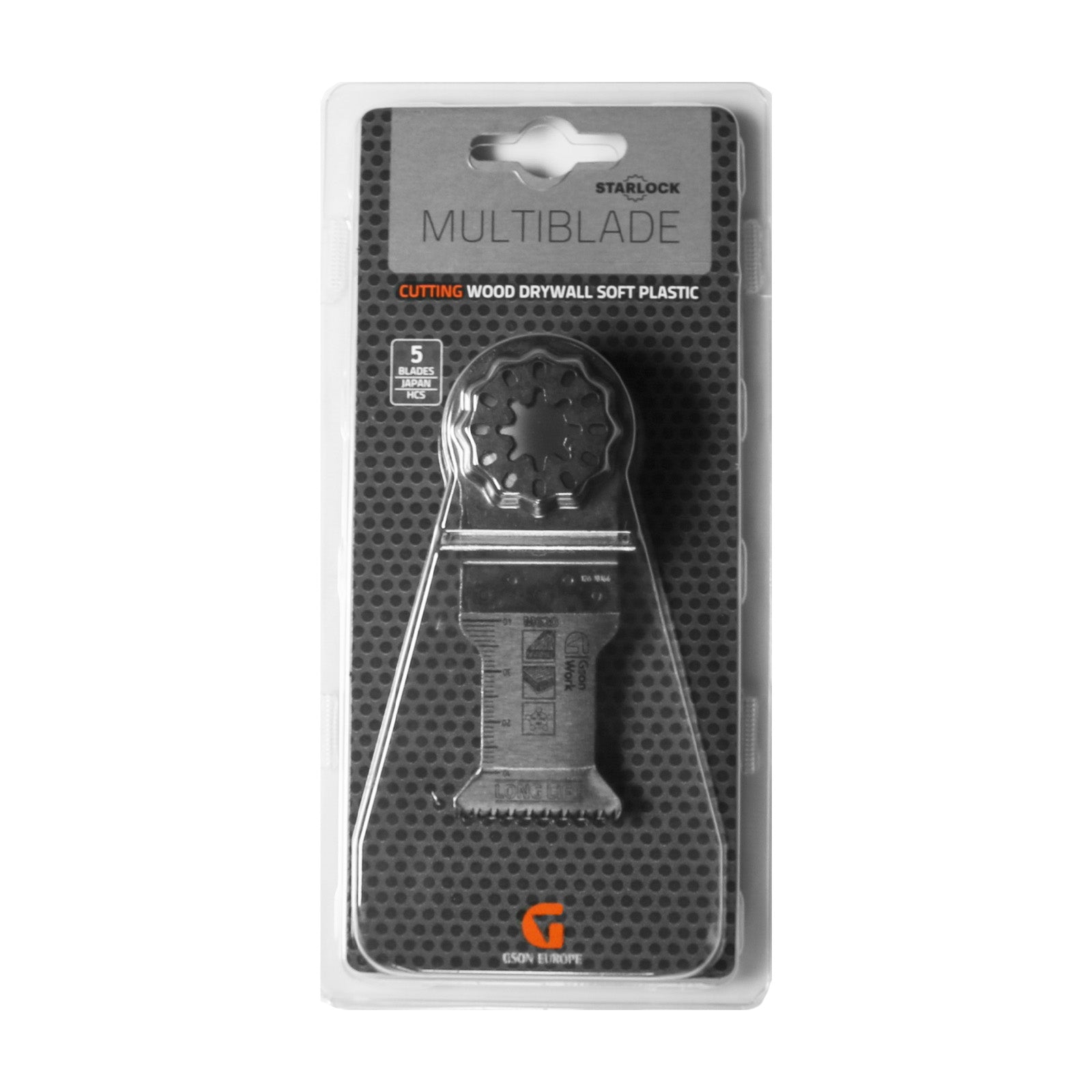 Multisågblad Starlock trä Japantandning 35 × 42 mm, 5 st | GSON