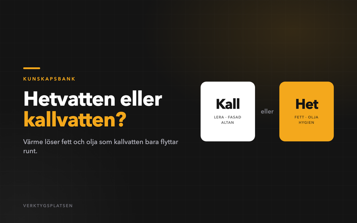 Hetvattentvätt eller kallvattentvätt — när betalar sig värmen?