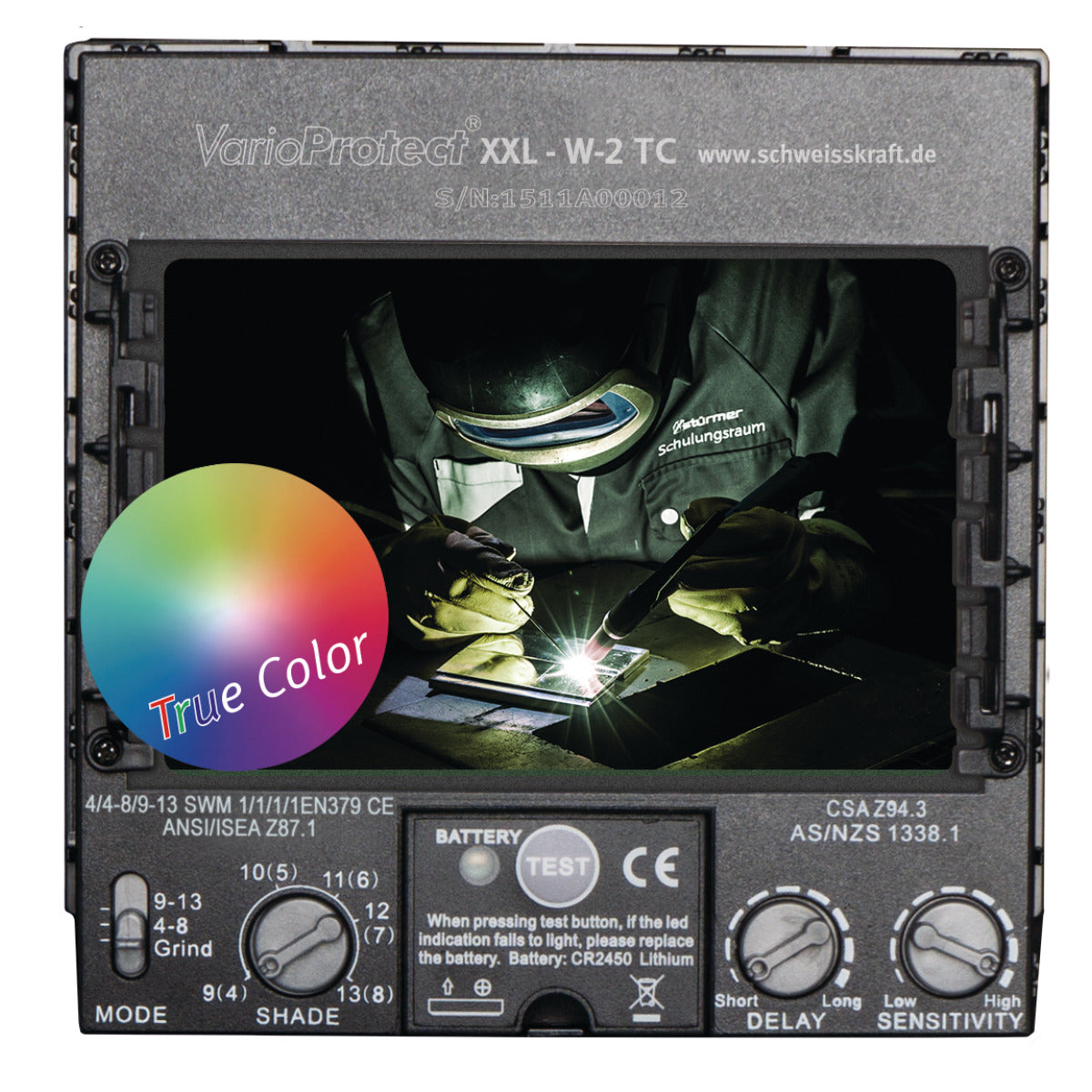 VarioProtect XXL-W-2 TC orange Automatisk svetshjälm