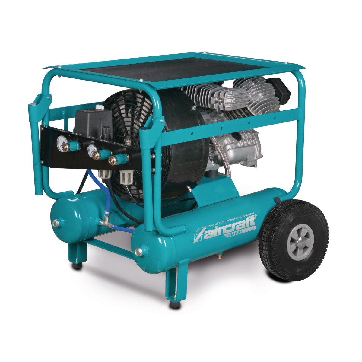 Mobil, direktflänsad 2-cylindrig kolvkompressor Aircar 553/22 PRO