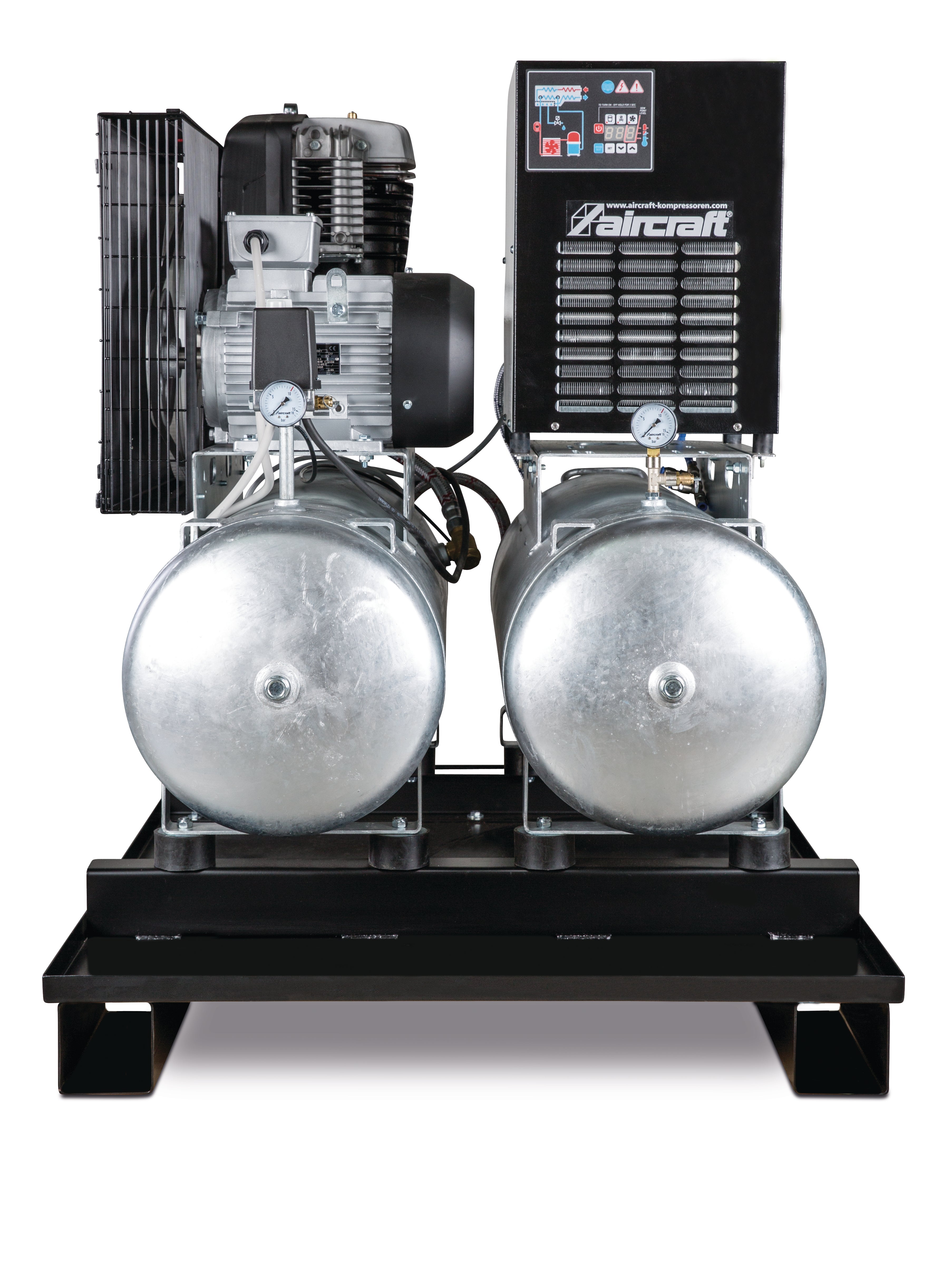 Stationär kolvkompressor AIRPROFI DUO 703 / 2×100 / 10K