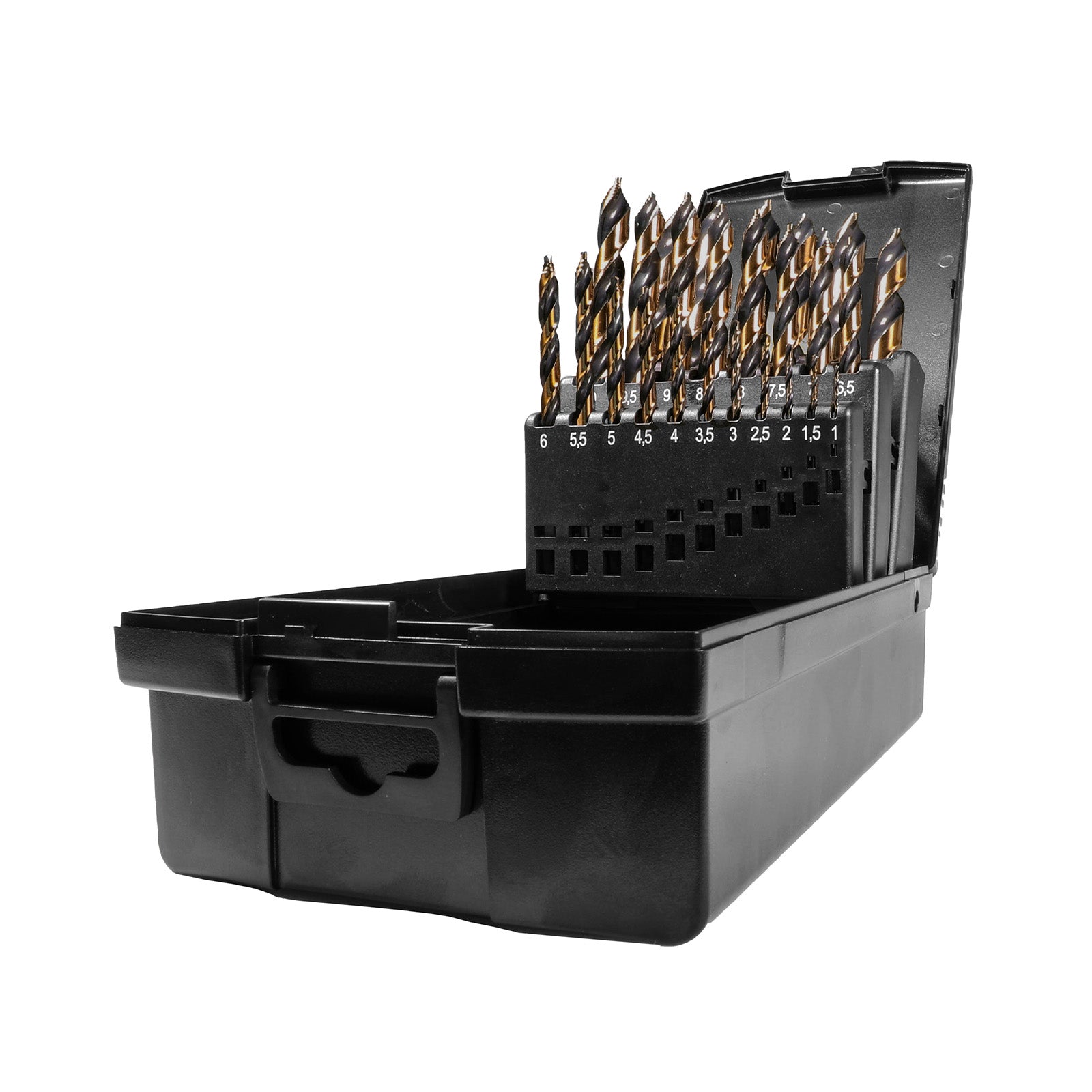 HSSE-Co 5% Snabb Spiralborrsats 1–13 mm 25 delar