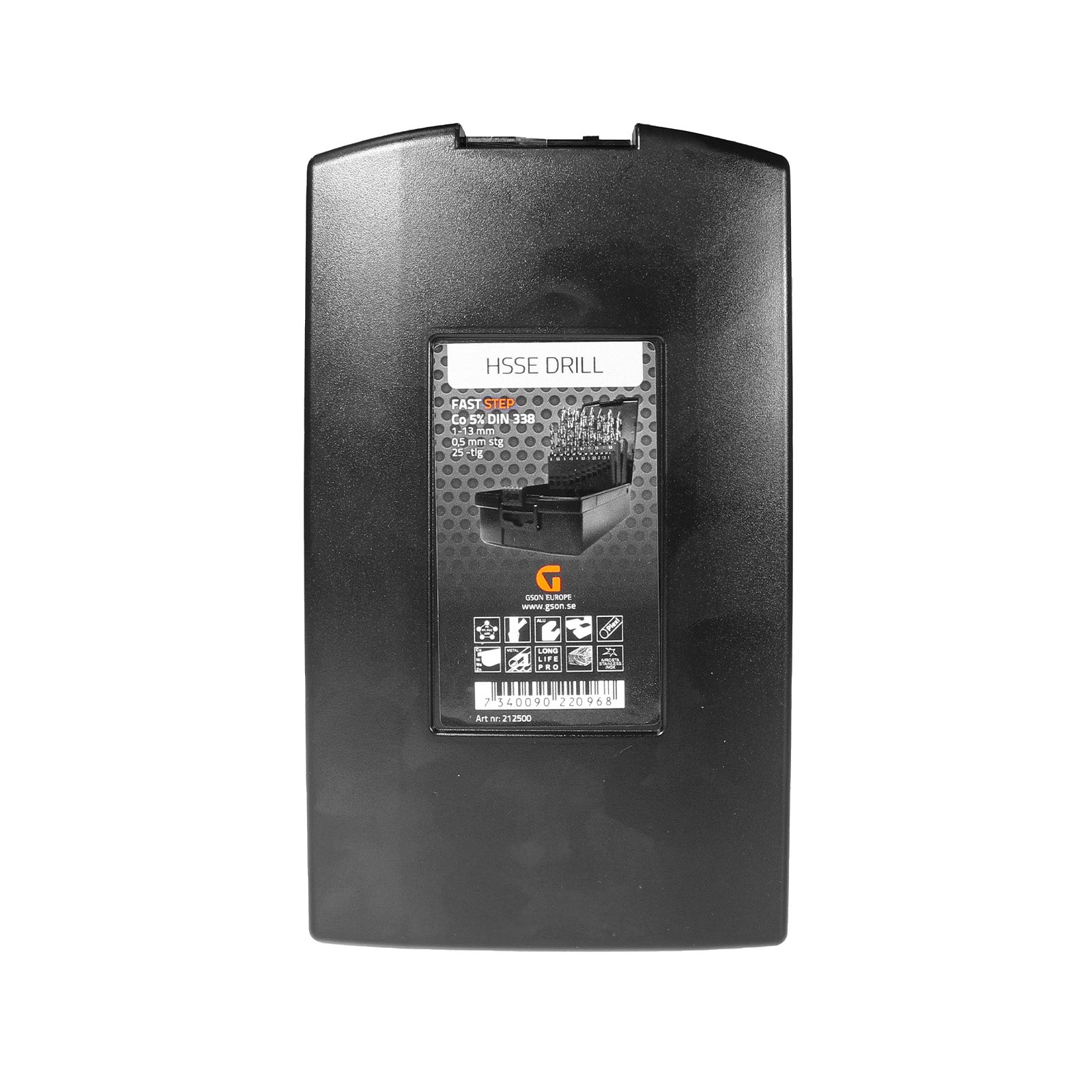 HSSE-Co 5% Snabb Spiralborrsats 1–13 mm 25 delar | GSON
