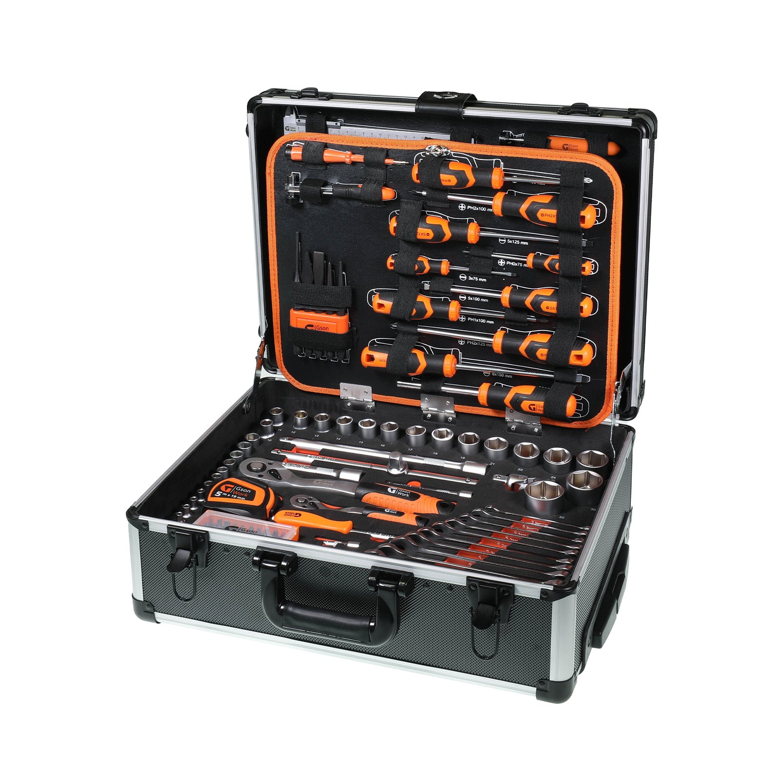 Verktygsvagn Universal 1/4″ + 1/2″ 141 delar