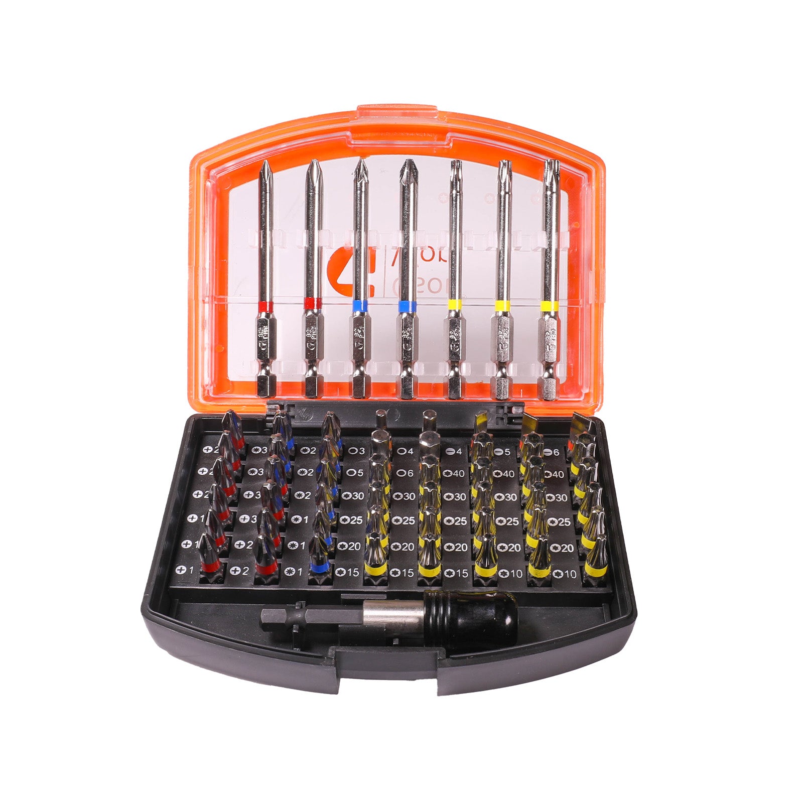 Färgkodad Bitssats 25+75 mm 56 delar