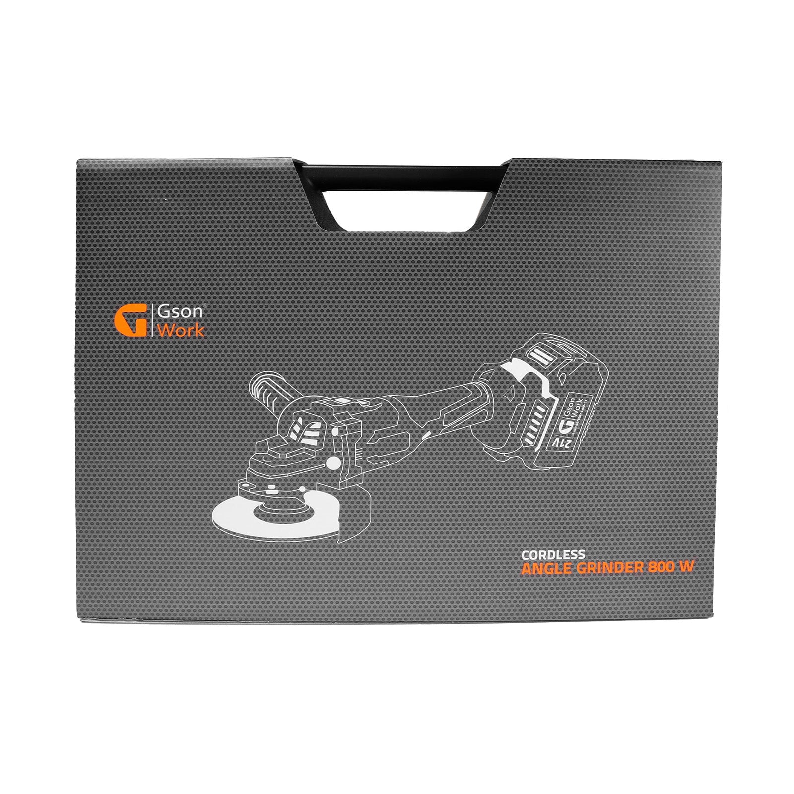 Batteridriven vinkelslip 800 W, 125 mm, 21 V + 1 st 4,0 Ah batteri | GSON