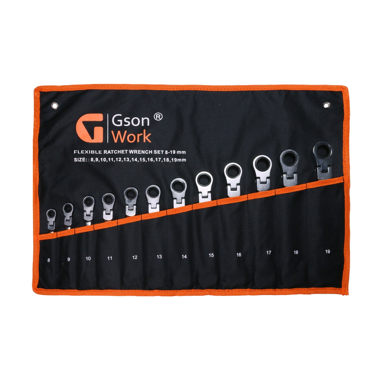 Ledad Ringspärrnyckelsats 8–19 mm | GSON