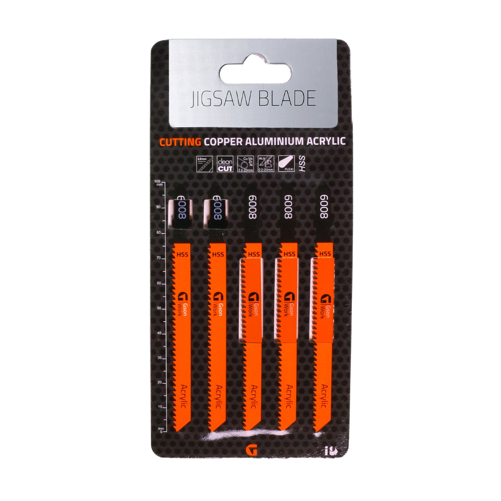 Sticksågsblad för akryl/Plexiglas 5 st | GSON