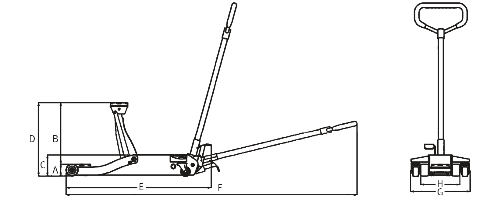 Domkraft 3 ton SRWH 3000 QL