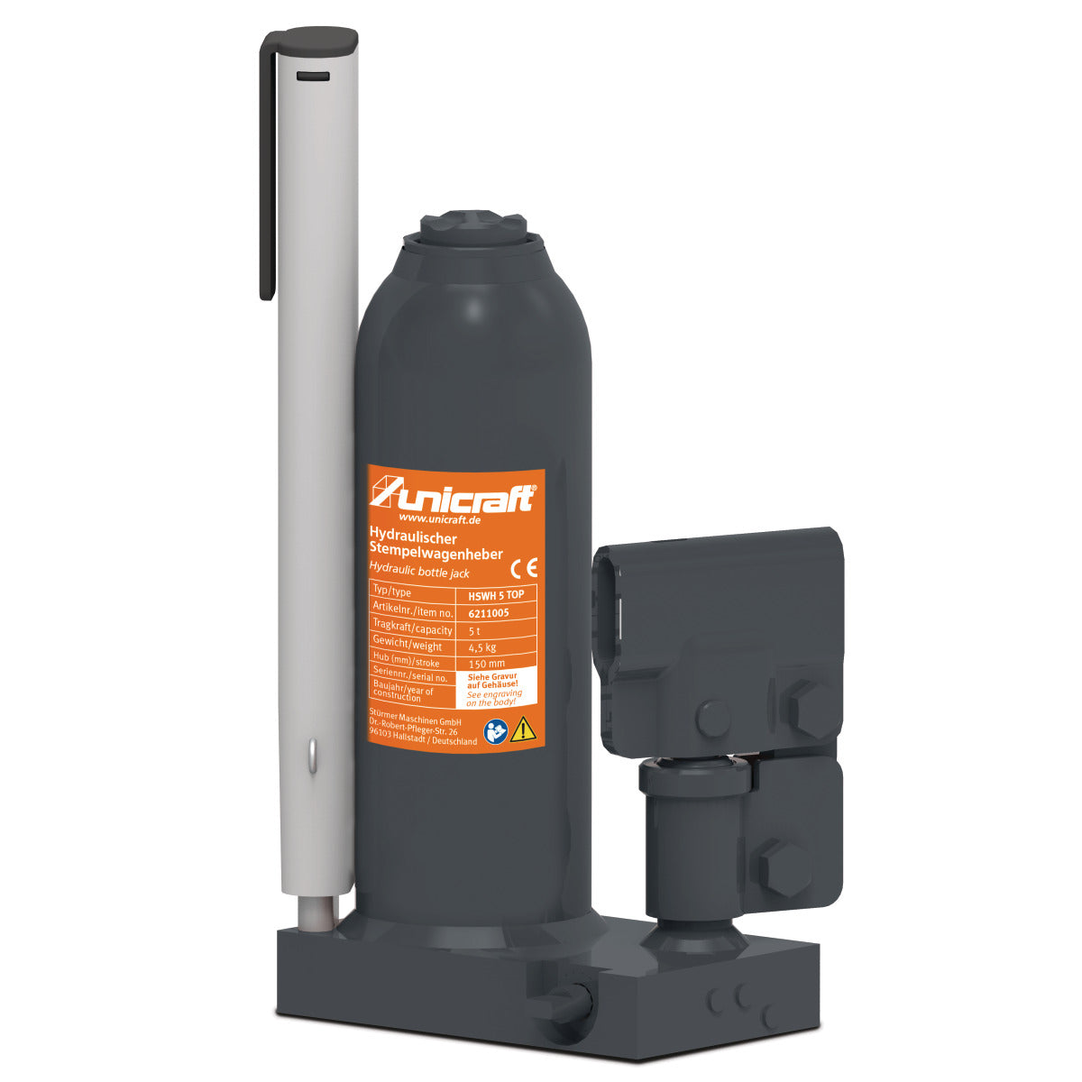 Hydraulisk stansjack HSWH 5 TOP | Unicraft