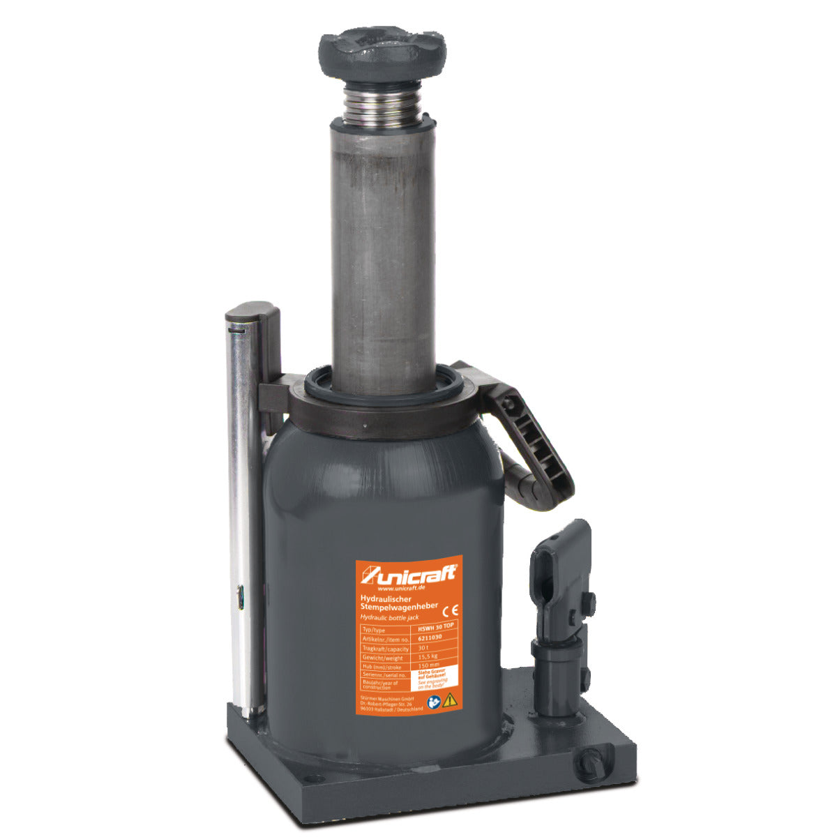 Hydraulisk stämpeljack HSWH 30 TOP | Unicraft