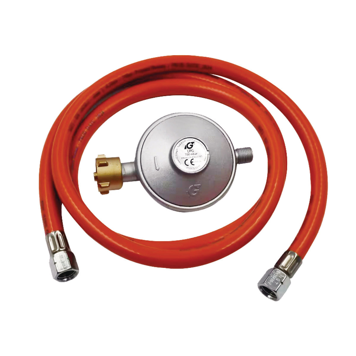 Tryckreducerare 700 mbar med gasslang 1,5 m | Unicraft