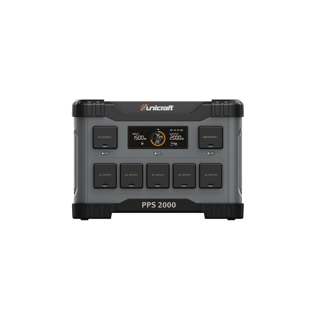 Powerstation PPS 2000 – kompakt mobil energikälla 1843 Wh