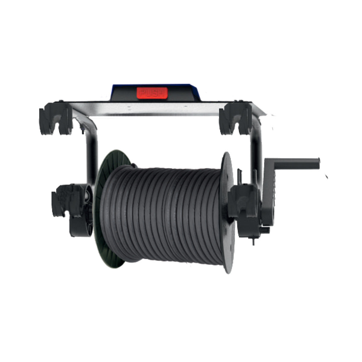 Väggfäste inklusive slangvinda och 15 m högtrycksslang | Cleancraft