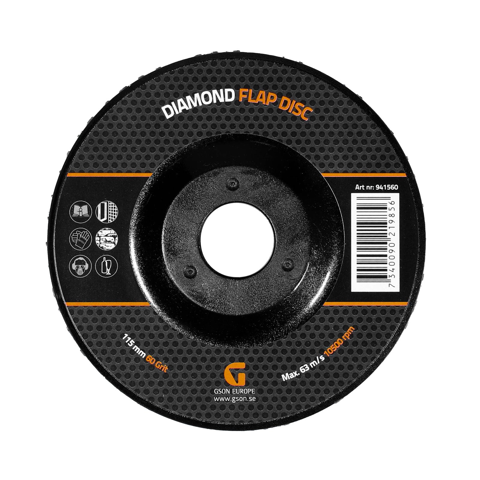 Diamant Lamellrondell 115 mm 60 Grit