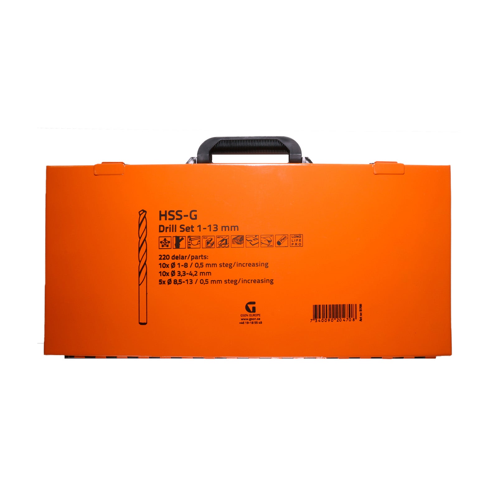 HSS-G Borrsats 1–13 mm 220 delar | GSON