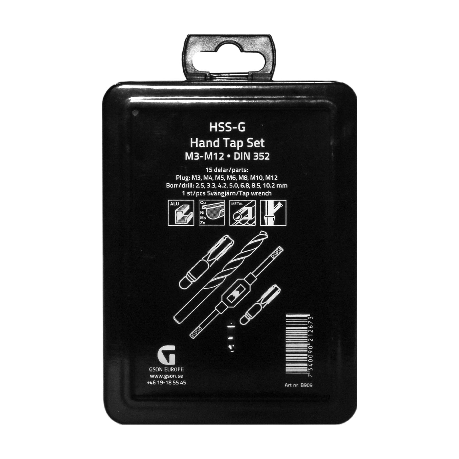 Gängtappsats HSS-G M3–M12 | GSON