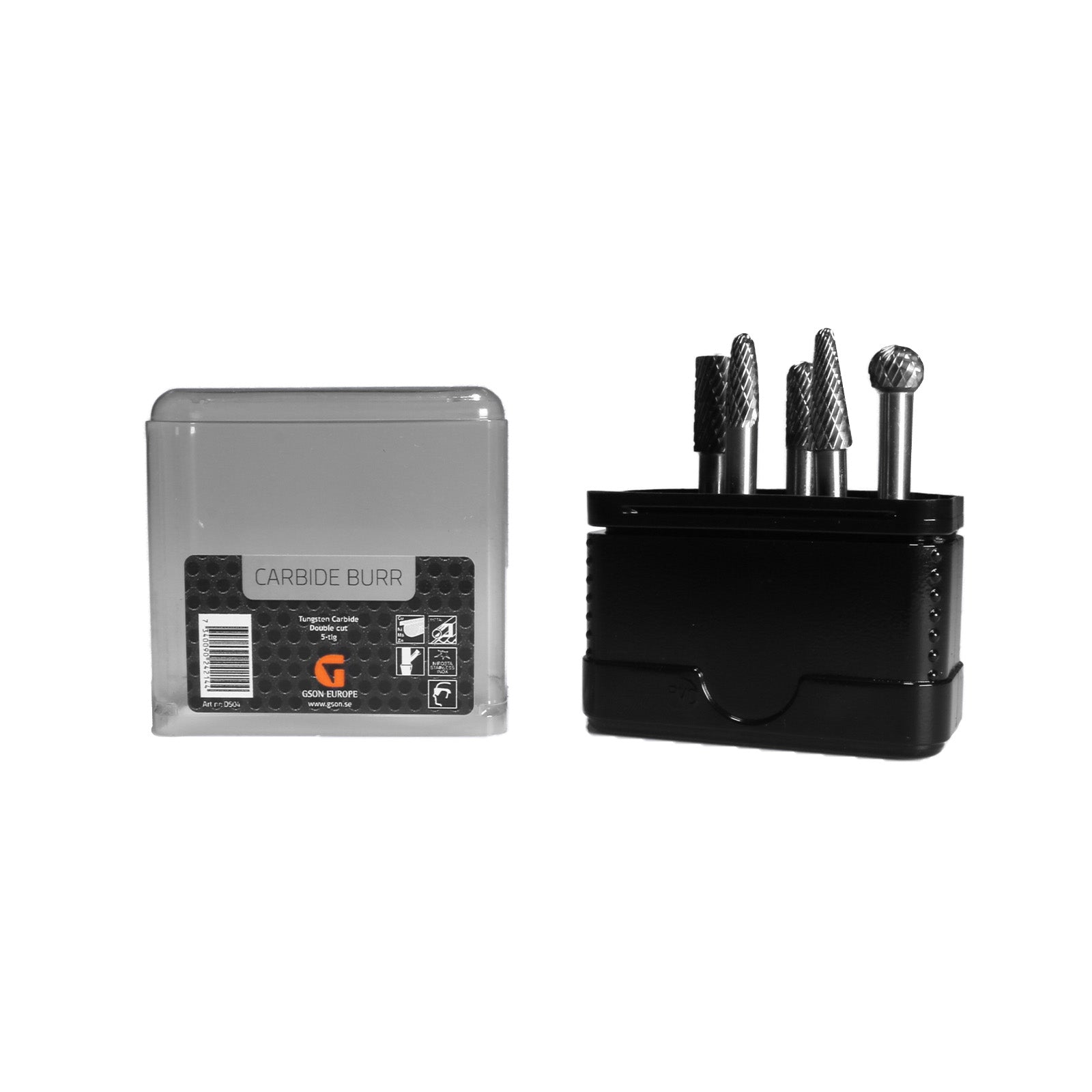 Hårdmetallfrässats 5 delar Blackbox | GSON