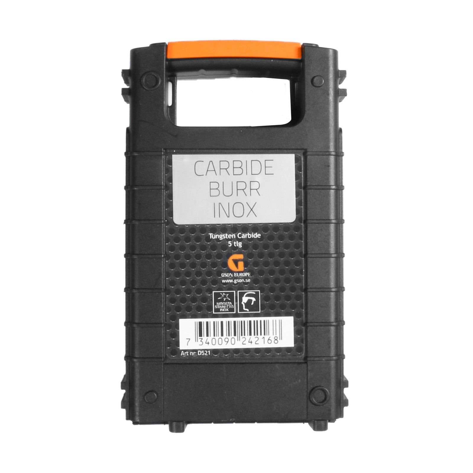 Hårdmetallfrässats INOX 5 delar | GSON