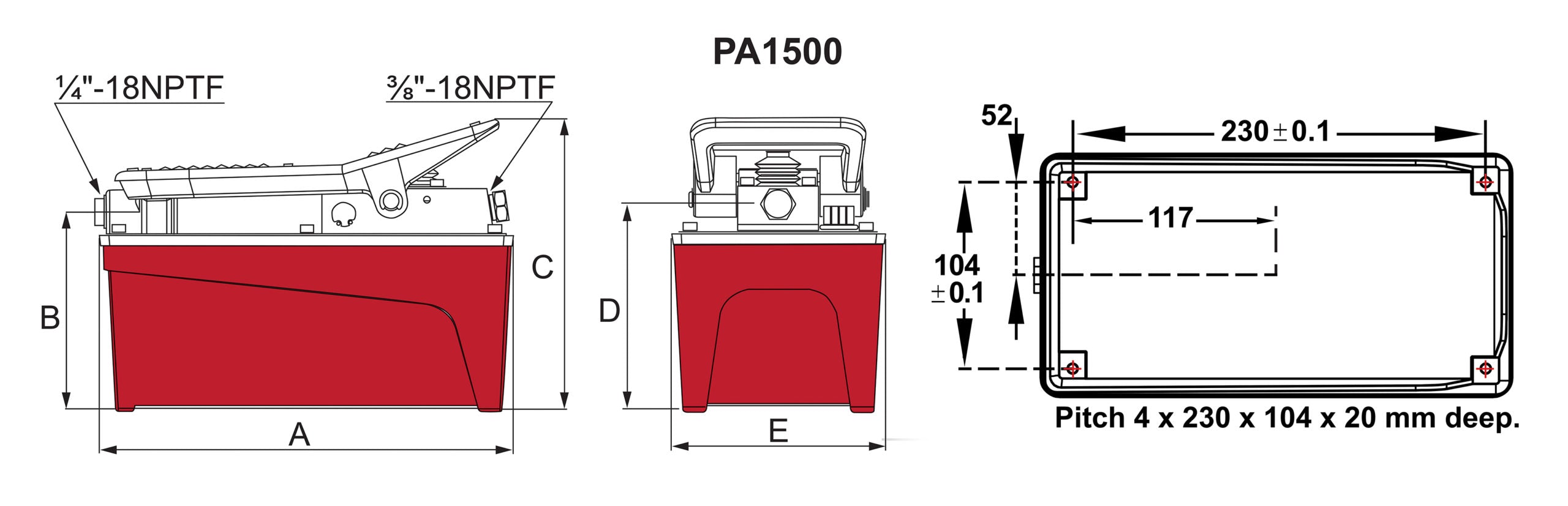 HYDRAULPUMP LUFTDRIV. 1500 cm³