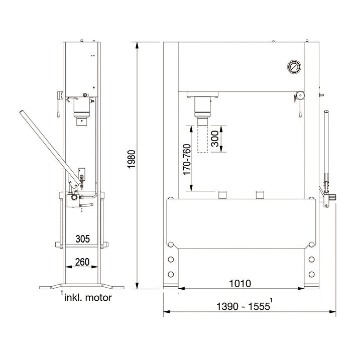VERKSTADSPRESS P60EH2-D3